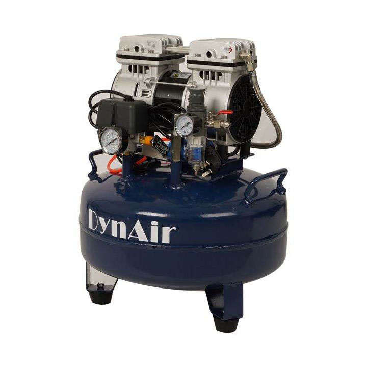 Dynamic DA5001 Dental Oil Free Oilless Air Compressor 22L Tank 0.55kW/0.75HP